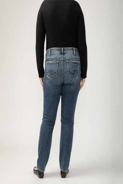 Elyse Mid Rise Straight Leg Jean