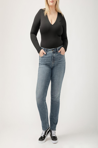 Suki Mid Rise Straight Leg Jean