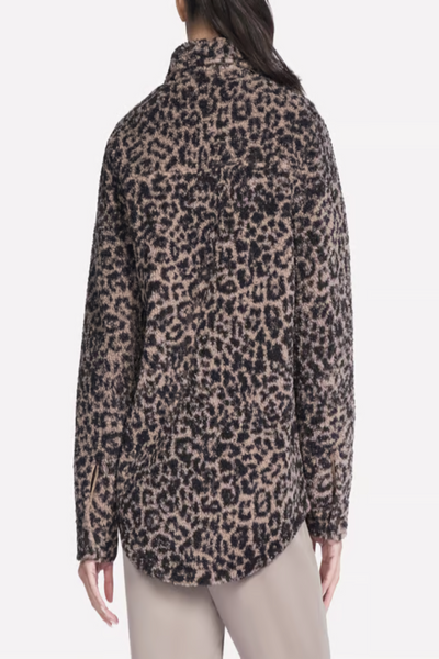 Skechers On-the-GO Leopard Print Sherpa Jacket