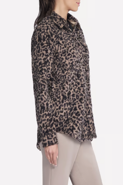 Skechers On-the-GO Leopard Print Sherpa Jacket