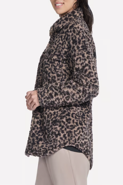 Skechers On-the-GO Leopard Print Sherpa Jacket