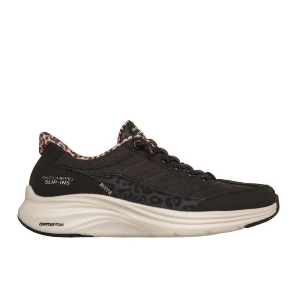Skechers Slip-ins: Contour Foam - Cozy Fit Leopard Dream