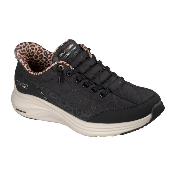 Skechers Slip-ins: Contour Foam - Cozy Fit Leopard Dream