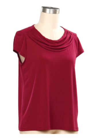 Caprice Draped Neck Top