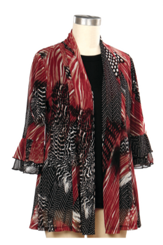 Caprice Printed Mesh Jacket