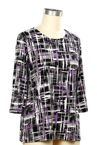 Arianna Window Print Top