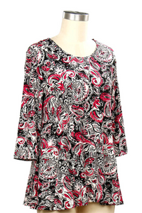 Kylie Paisley Print Top