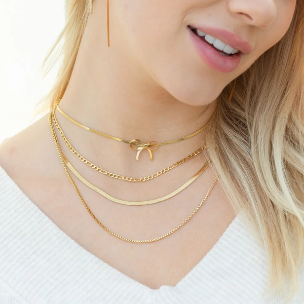 Triple Layer Statement Necklace, Water Resistant