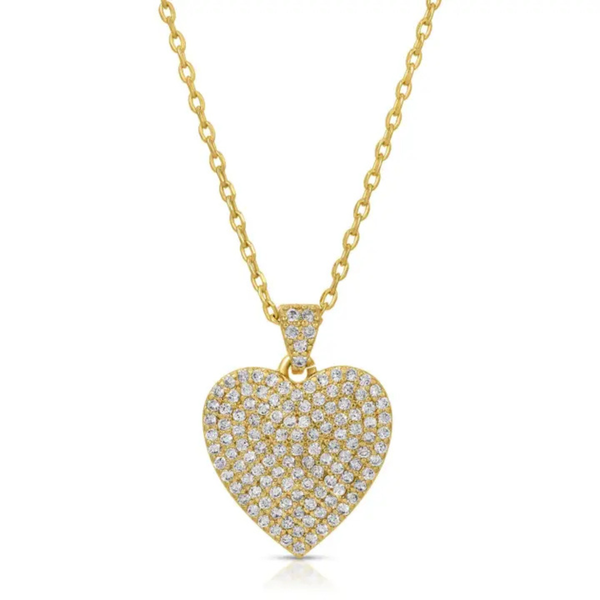 Pave Heart Pendant