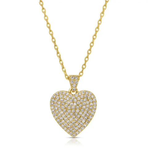 Pave Heart Pendant