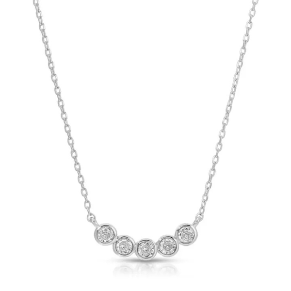 Faux Multi Diamond Necklace