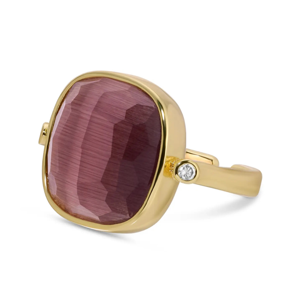 Ms. Reliability Square Stone Ring