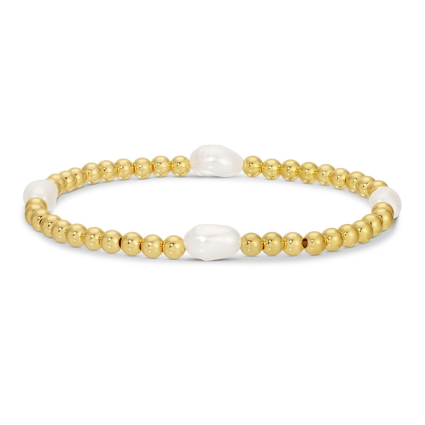 4mm Gold Stretch Bracelet