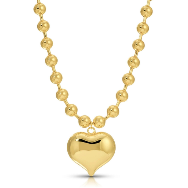Bubble Heart Pendant Necklace