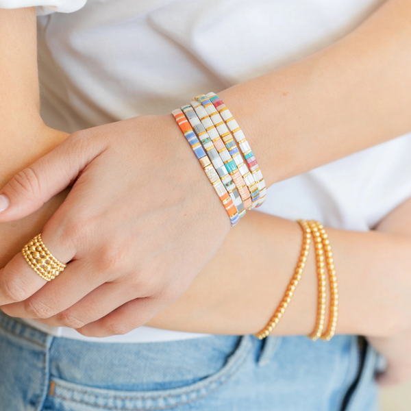 Miyuki Tila Stretch Bracelet