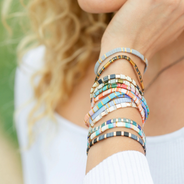 Miyuki Tila Stretch Bracelet