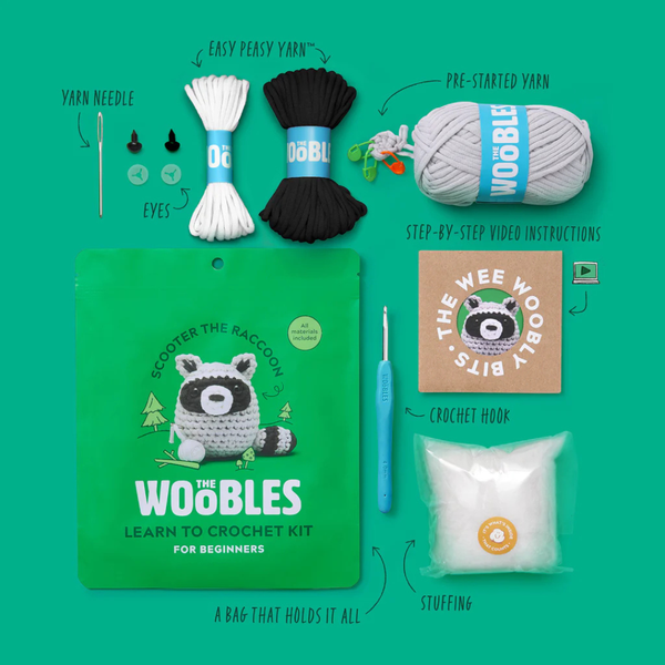 The Woobles - Scooter The Raccoon Kit