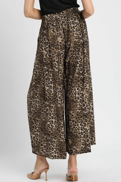 Dancing Shadows Leopard Print Skirt Pants