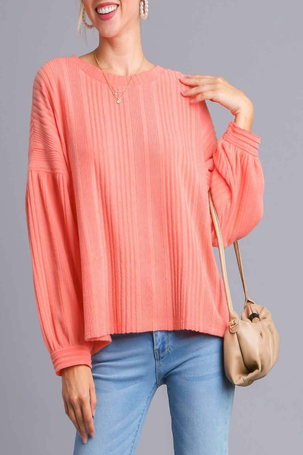 Too Sweet Ribbed Knit Top