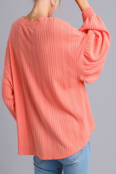 Too Sweet Ribbed Knit Top