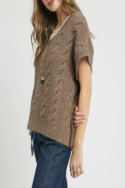 Reminiscence Cable Knit Sweater Vest