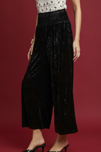 Midnight Velvet Wide Leg Pants