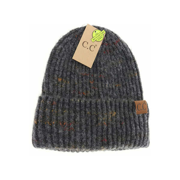 C.C Marled Knit Cuff Beanie