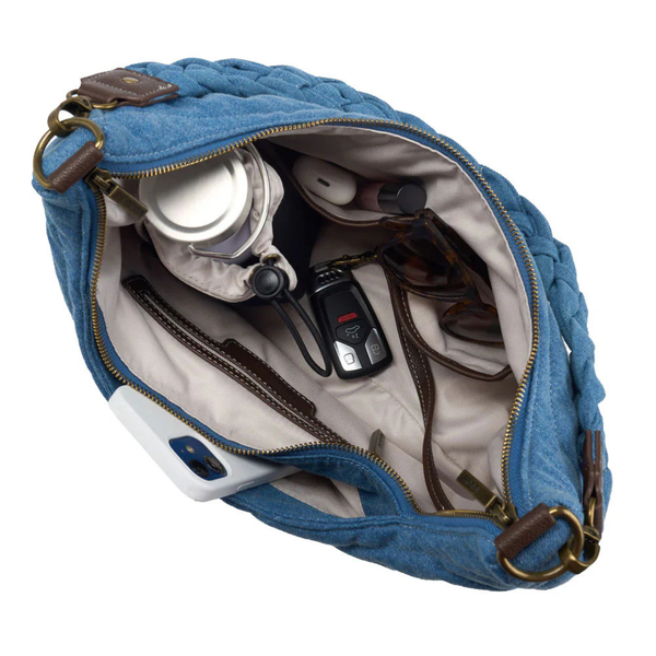 Denim Half Moon HydroHobo Bag