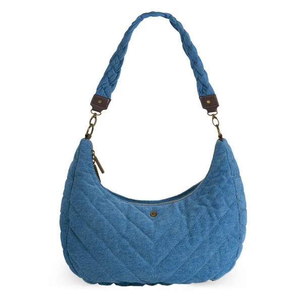 Denim Half Moon HydroHobo Bag