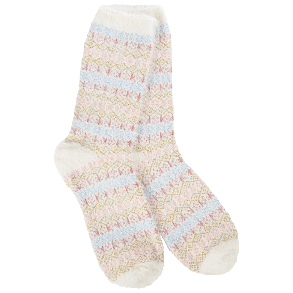 Weekend Collection: Holiday Feather Stripe Crew Sock