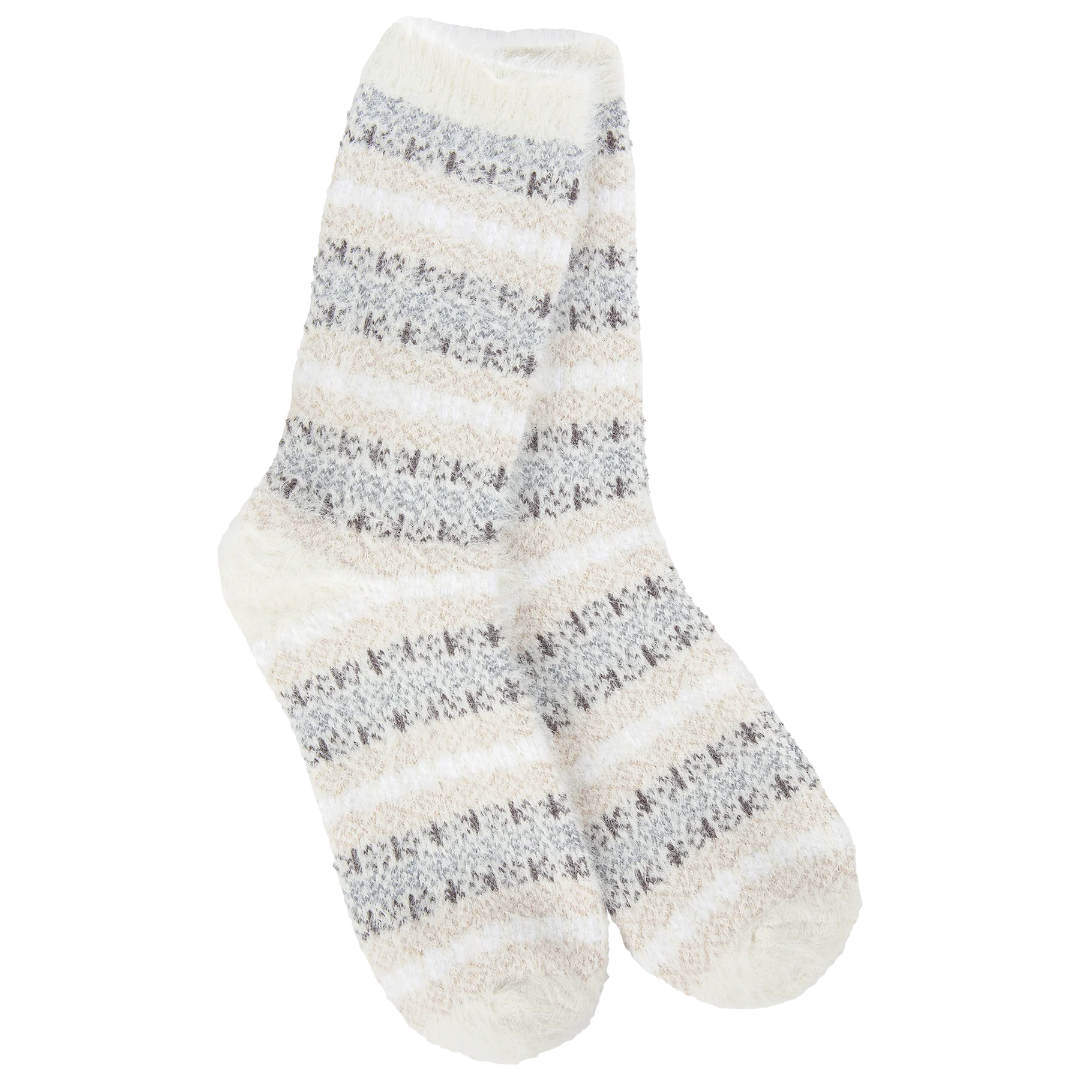 Weekend Collection: Holiday Feather Stripe Crew Sock