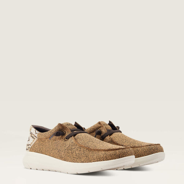 Ariat Hilo Heather Sand/Brown Aztec Slip-On Shoes
