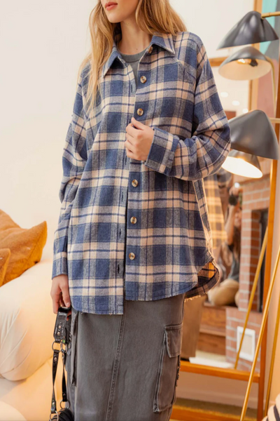 Hometown Oversized Flannel Shacket