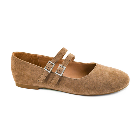 Corkys Own It Faux Suede Flat