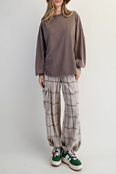 Saving Grace Floral Panel Pullover Top