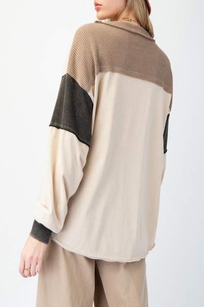 Fields Color Block Henley Top