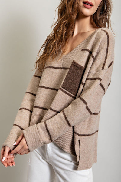 Talk About Forever Striped Sweater Top