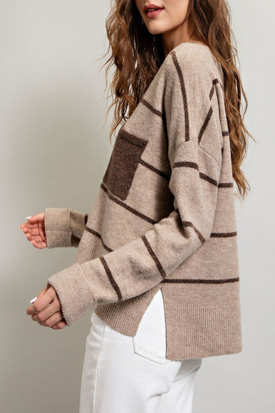 Talk About Forever Striped Sweater Top