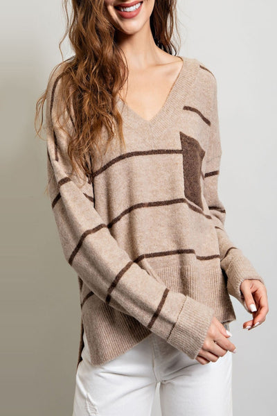 Talk About Forever Striped Sweater Top