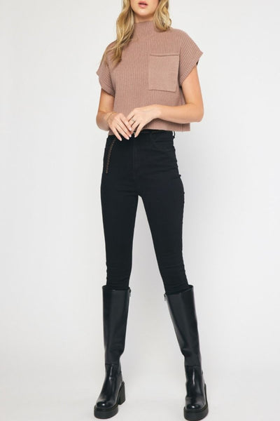 Fool For Love Ribbed Knit Top
