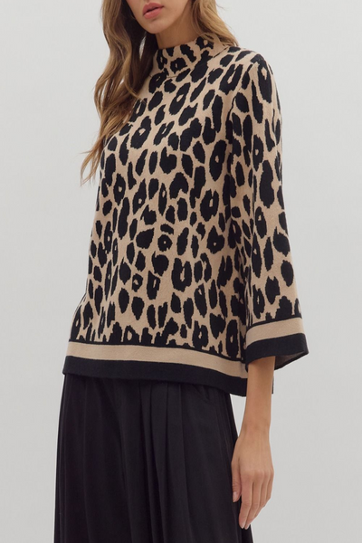 Autumn Magic Leopard Print Sweater