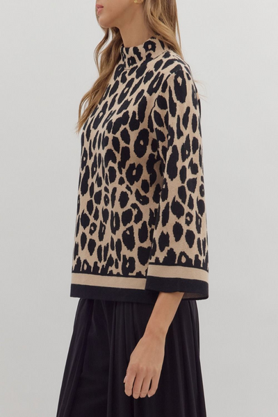 Autumn Magic Leopard Print Sweater