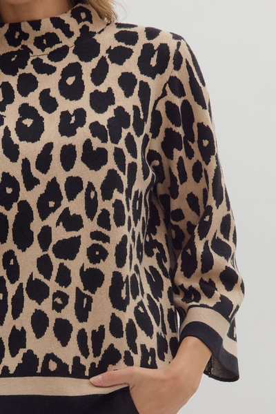 Autumn Magic Leopard Print Sweater