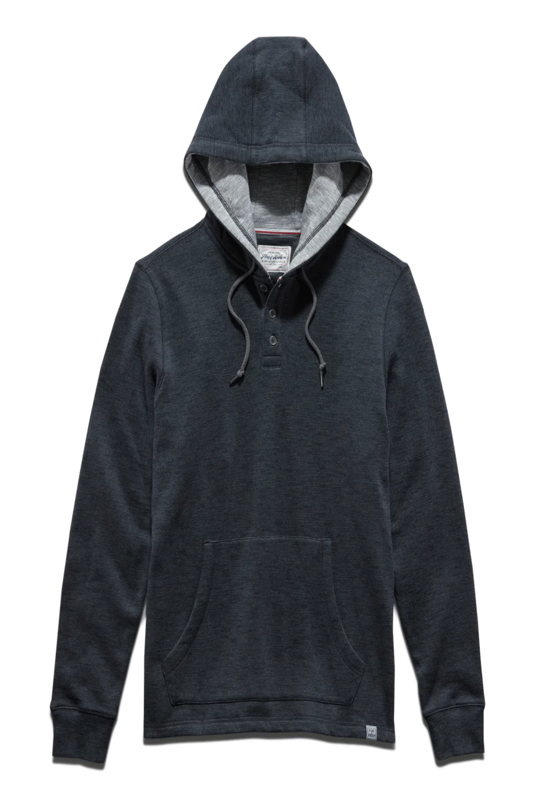 Southold Heathered Slub Henley Hoodie