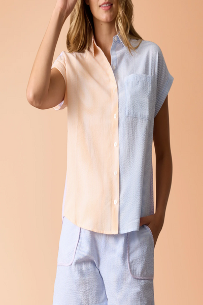 Ramona Seersucker Dolman Shirt