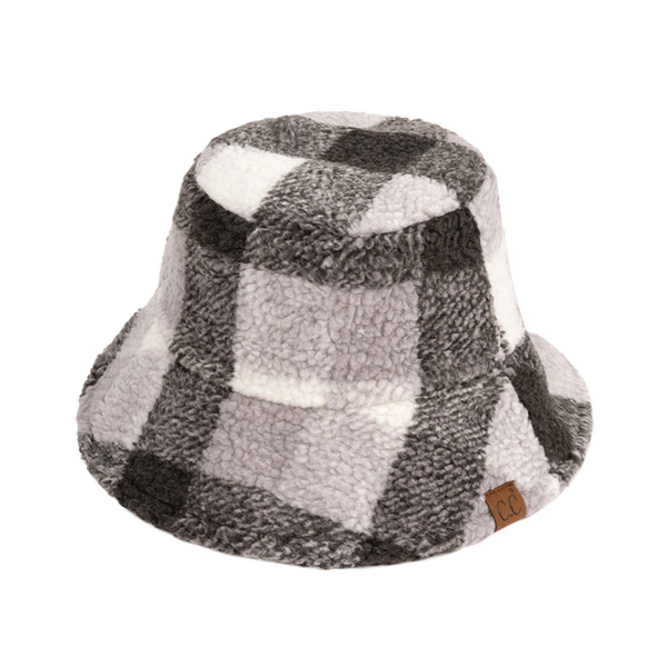 C.C Checkered Pattern Bucket Hat
