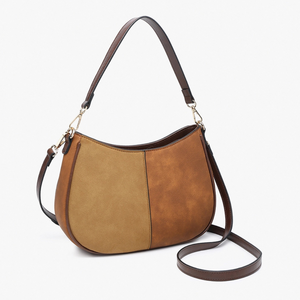 Jen & Co Zoe Two-Tone Suede Crossbody