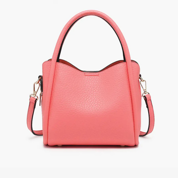 Jen & Co Ruby 3-Compartment Satchel w/ Dual Handles