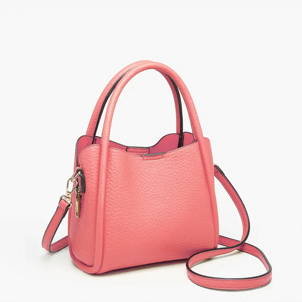 Jen & Co Ruby 3-Compartment Satchel w/ Dual Handles