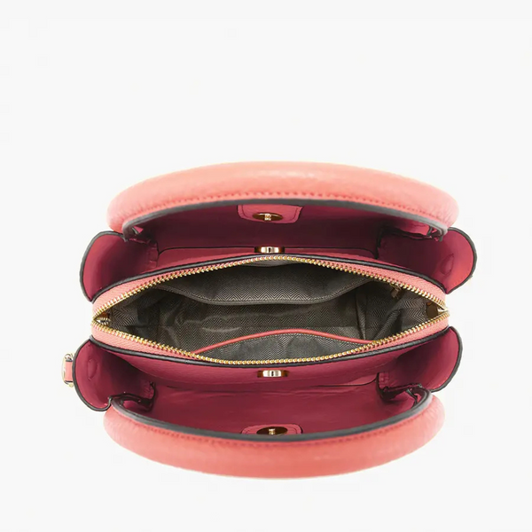 Jen & Co Ruby 3-Compartment Satchel w/ Dual Handles